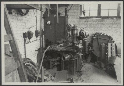 Binnenzicht van tandwielfabrikant Atelier Feys in Kortrijk